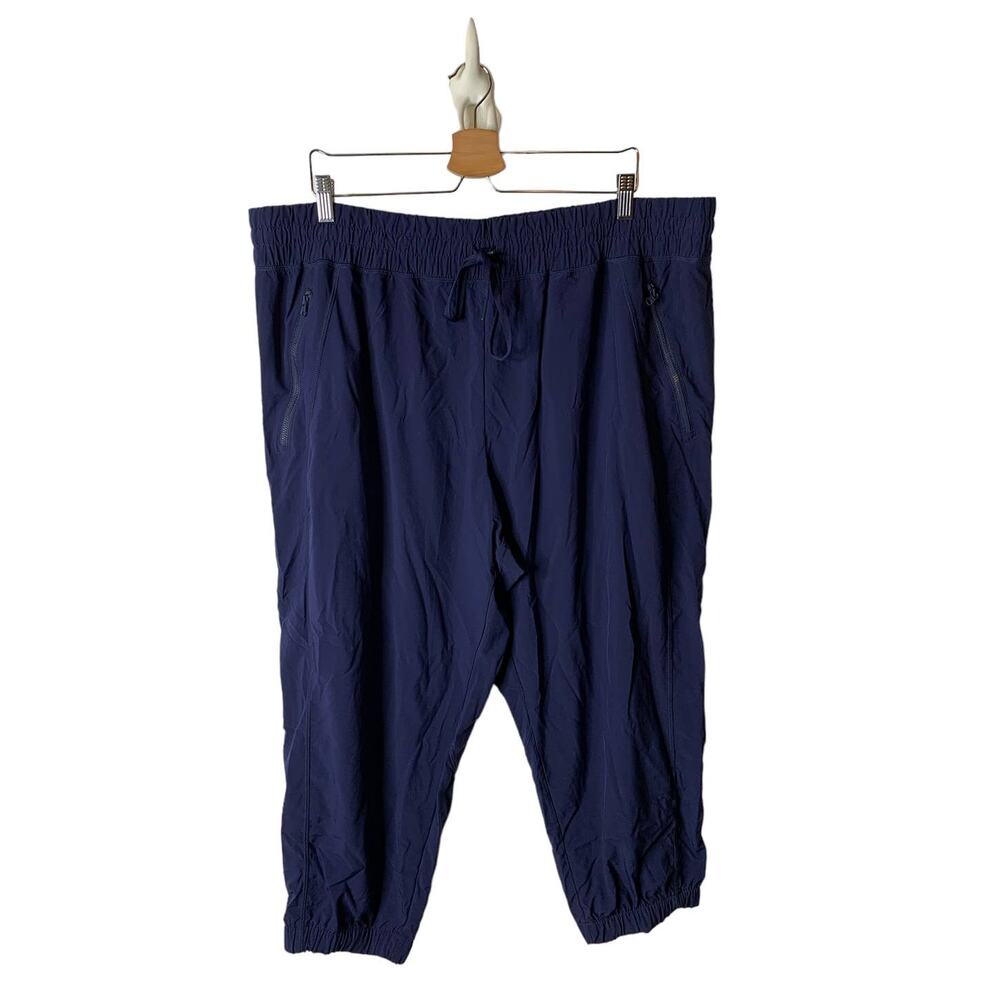 Zella Navy Blue Lightweight Track Joggers